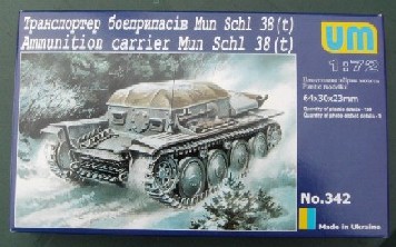 thumbnail image 2 of Unimodel 259 1/72 Scale WWII German Tank Carrier With Pz.Kpfw.38(t) – Unpainted Kit 2 of 5