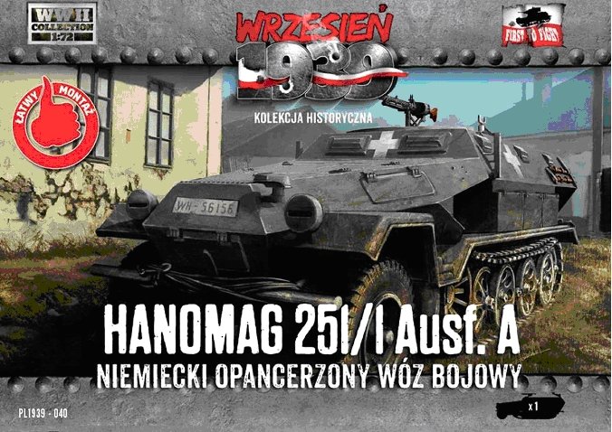 The German Halftrack Mittlere Schutzenpanzerwagen Sd Kfz 251 Ausf A And Ausf B In 1 72 Scale