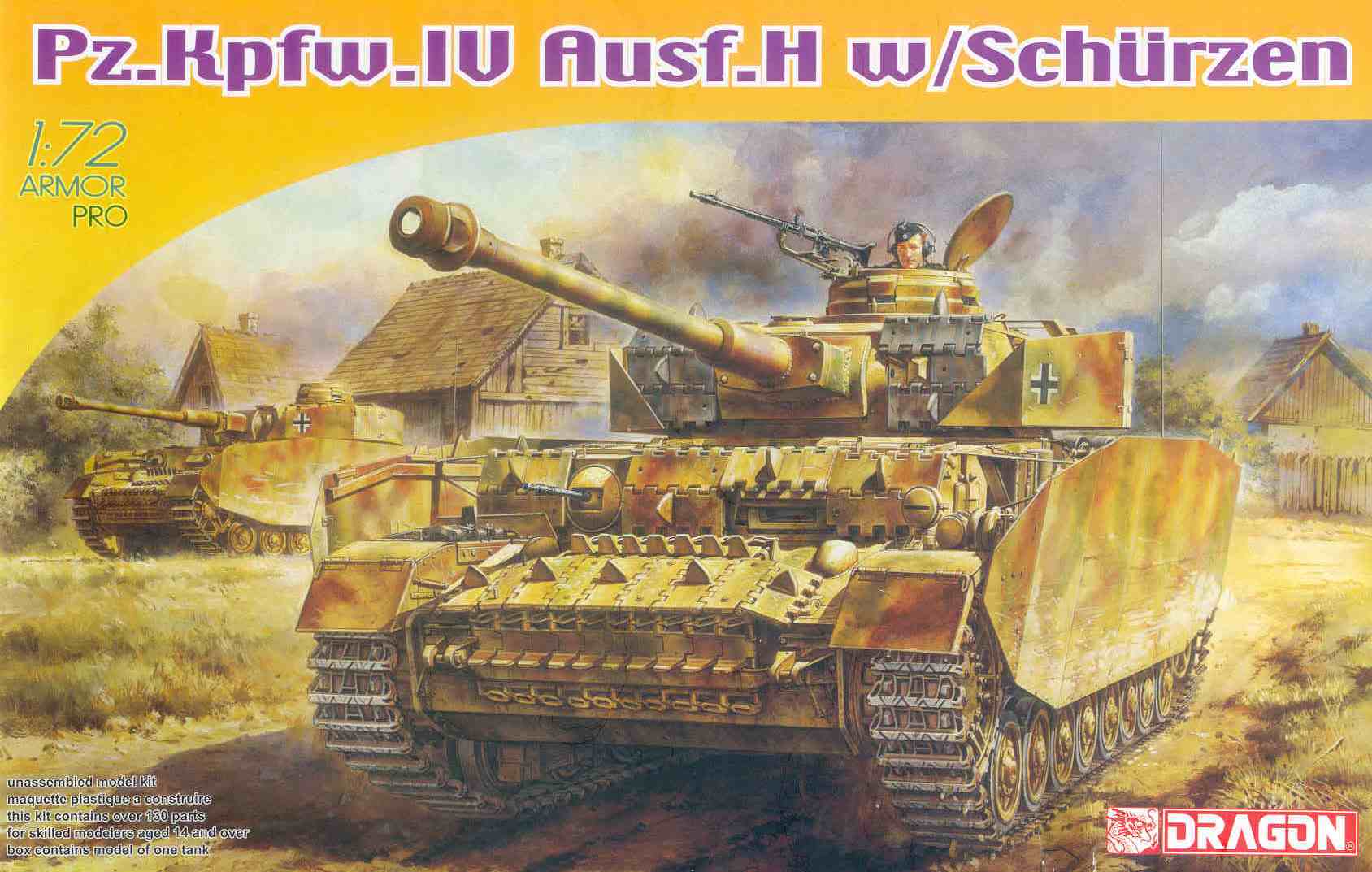 H in zimmerit Milicast BG116 1/76 Resin WWII German PzKpfw IV Ausf 