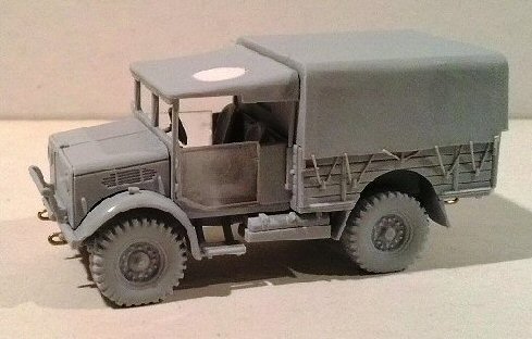 1/72 Fuel/Water British Bedford MWD 15cwt Tanker Early War 20mm 