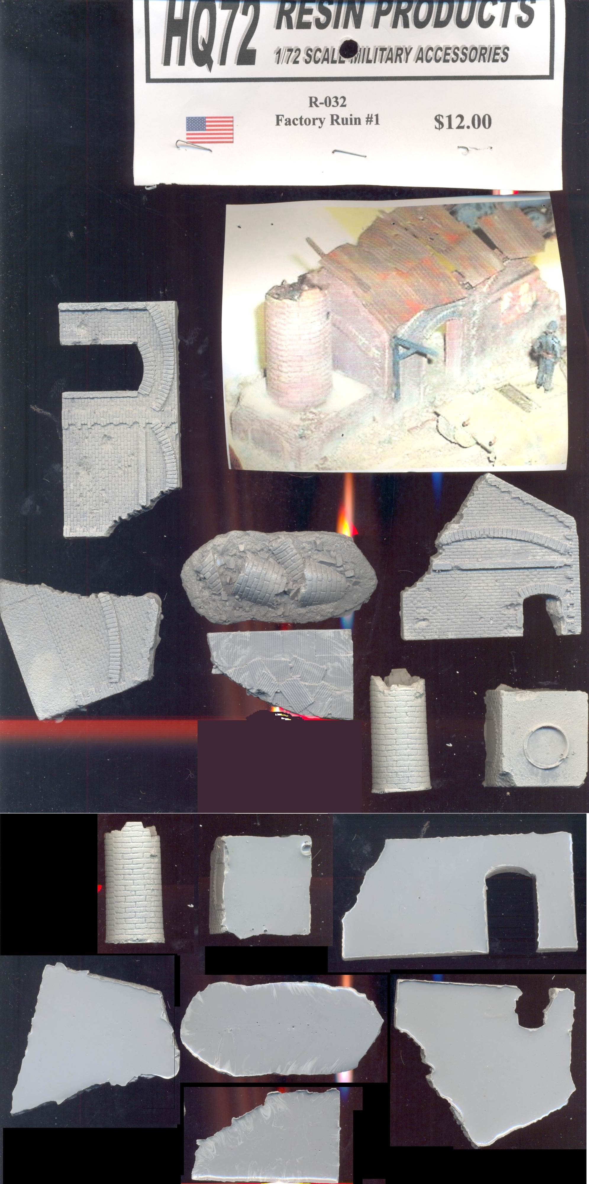 Building Sections HQ72 Resin Products  Cobblestone Street Block w/ 6 Alt 