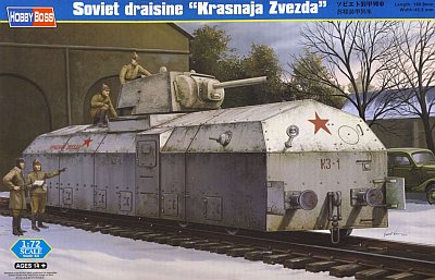 HobbyBoss 1/72 82912 Soviet Draisine "Krasnaja Zvezda" Armored Train HobbyBoss