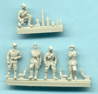 SGTS MESS I02 1/72 Diecast WWII Italian Army Riflemen Advancing-5 Figures 