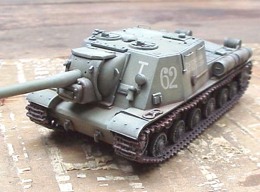 S-Model 1/72 ISU-122 Self Propelled Gun Winter Paint Finished Product #RP10...